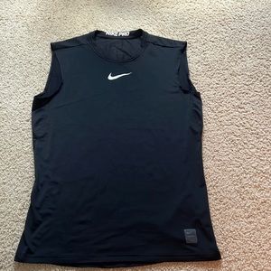 Mens Nike Pro Black Sleeveless Top